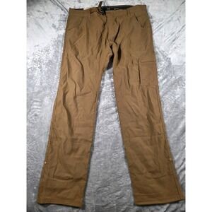 NWT Prana Stretch Zion Pant II Slim‎ Fit Outdoor/Hiking/Vented/Sepia/40x34